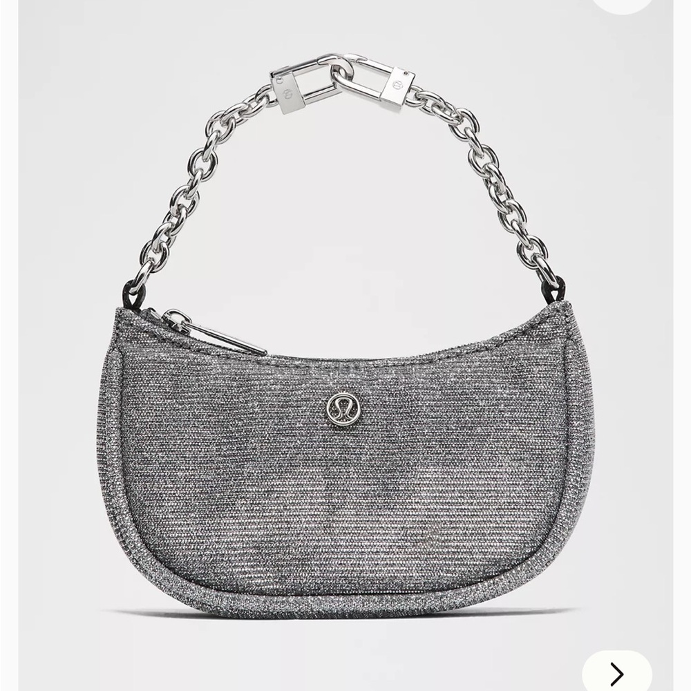 Lululemon Athletica Silver Chain nano bag